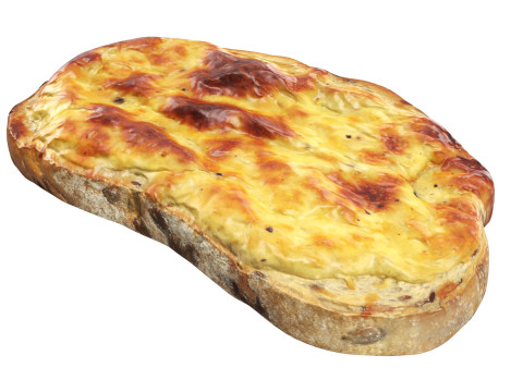 Garlic cheese toast 3Dモデル