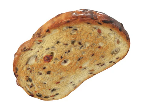 Garlic cheese toast 3D Model