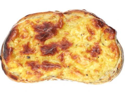 Garlic cheese toast 3D Model