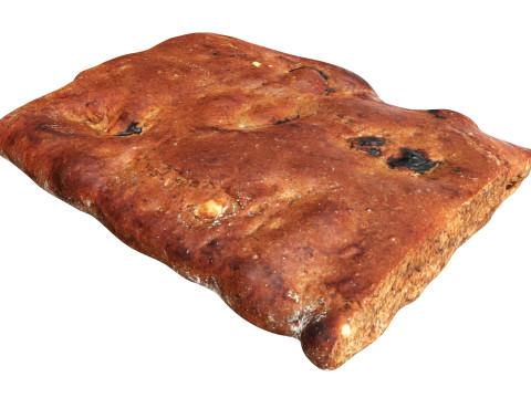 Gingerbread with raisins Model 3D