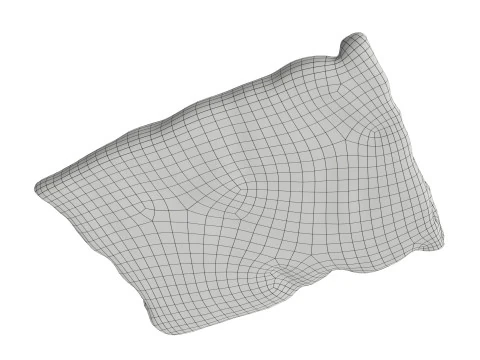 P&atilde;o de gengibre com passas Modelo 3D