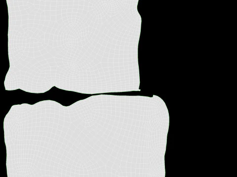 P&atilde;o de gengibre com passas Modelo 3D