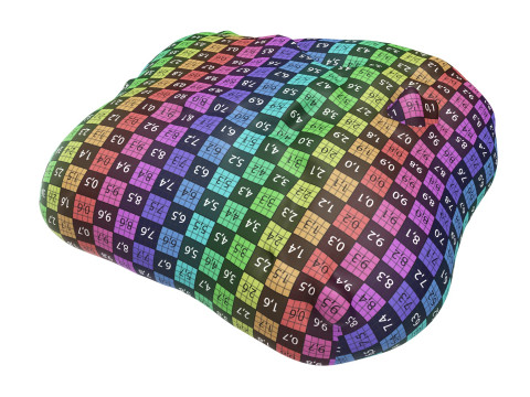 Large square wheat bread with olives Modelo 3D
