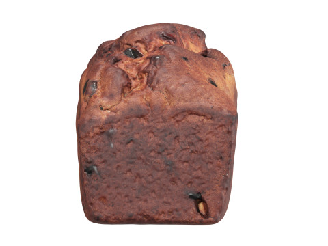 Loaf cake with raisins Modelo 3D