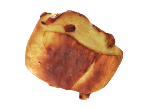 Mini-bun with cheese and cumin seeds 3D Model