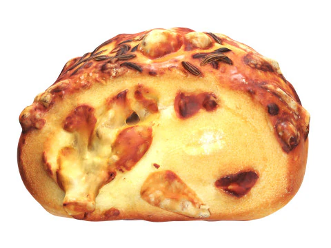 Mini-bun with cheese and cumin seeds 3D Model