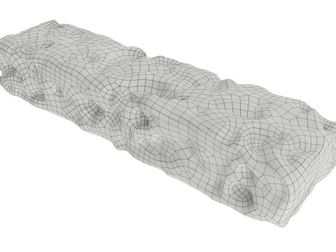Musli bar without wrapping 3D Model