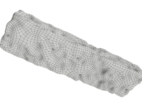 Musli bar without wrapping 3D Model