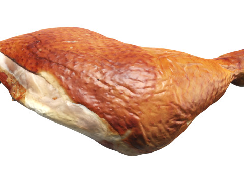 Smoked chicken leg 3D 模型