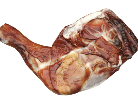 Smoked chicken leg 3D 模型