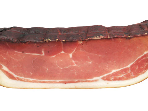 Smoked ham piece 3D Model