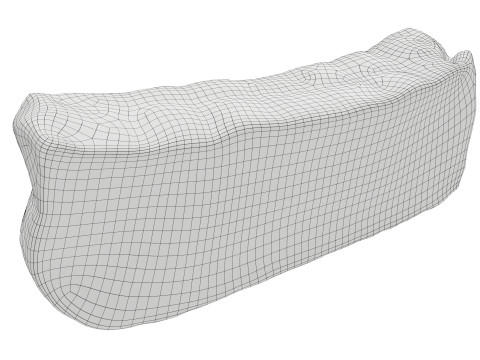 Smoked ham piece Modelo 3D