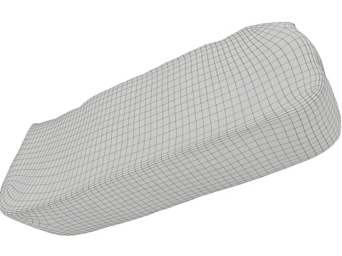 Smoked ham piece 3D Model