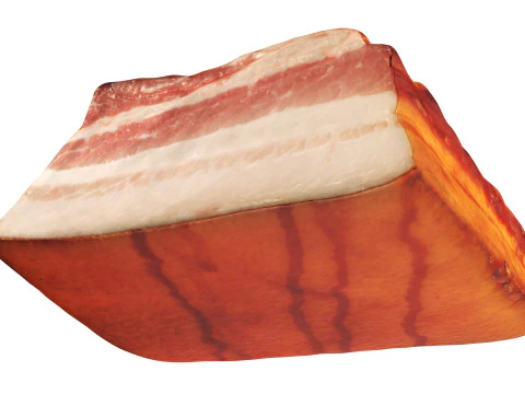 Smoked pork belly 3D Model