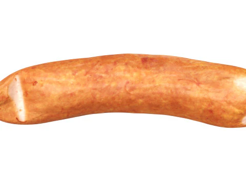 Lingui&ccedil;a de porco defumada Modelo 3D