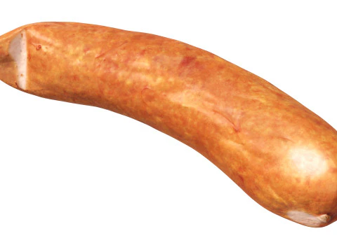 Lingui&ccedil;a de porco defumada Modelo 3D