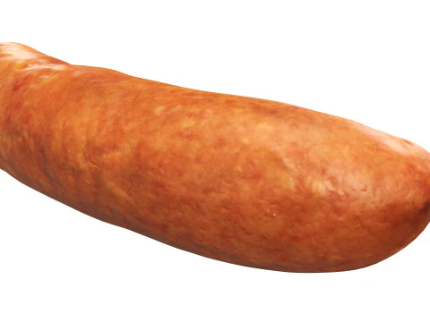 Lingui&ccedil;a de porco defumada Modelo 3D