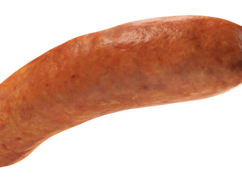 Lingui&ccedil;a de porco defumada Modelo 3D