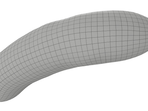 Smoked pork sausage Modelo 3D