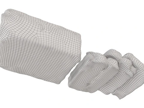 Sunflower seed Khalva 3D Model