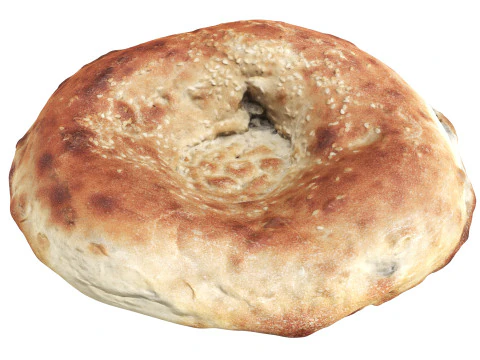 पारंपरिक रोटी गैर 3D मॉडल