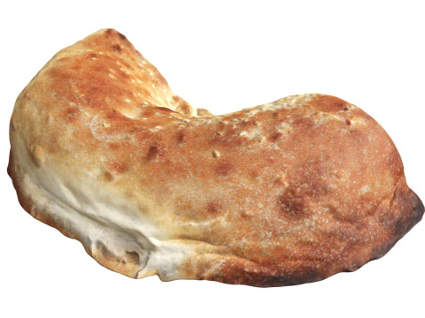 Traditional bread Non half cut 3D Model