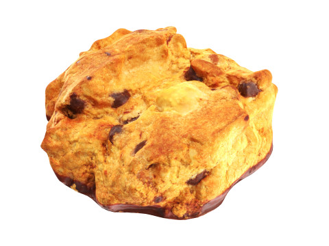 Triple choko cookie 01 Modelo 3D