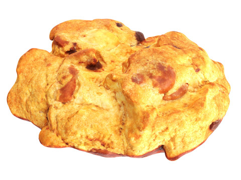 Triple choko cookie 01 Modelo 3D