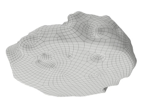 Triple choko cookie 01 3D Model
