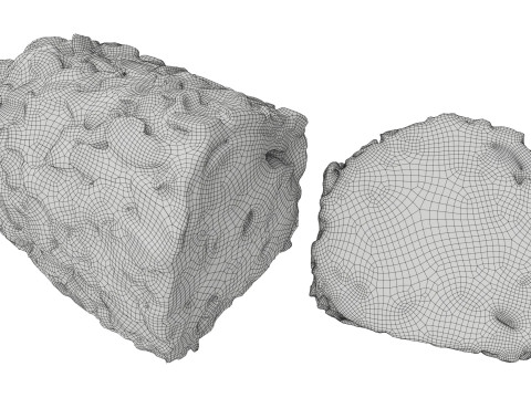 Turkish Delight with Pistachio and slices 3D Model
