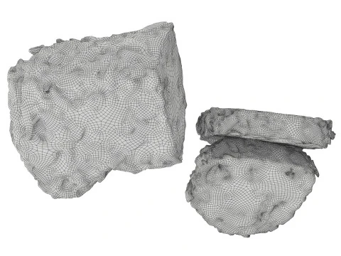 Turkish Delight with Pistachio and slices 3D Model