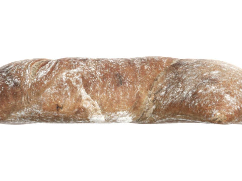 Baked Ciabatta bread 3D Model