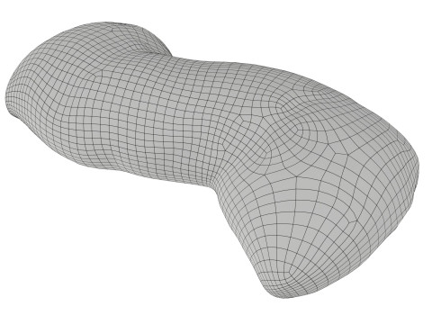 Baked Ciabatta bread 3Dモデル