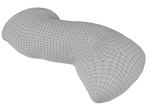 Baked Ciabatta bread 3D Model
