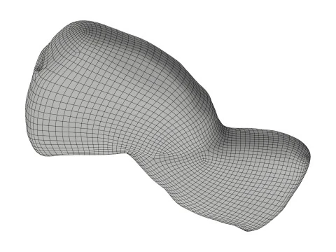 Baked Ciabatta bread 3D Model