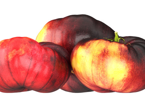Black Krim tomato 3D-Modell