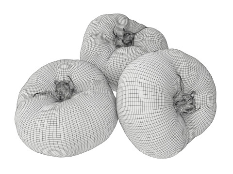 Black Krim tomato 3D-Modell