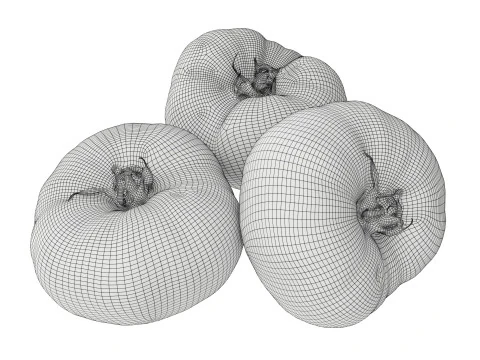 Black Krim tomato 3D Model