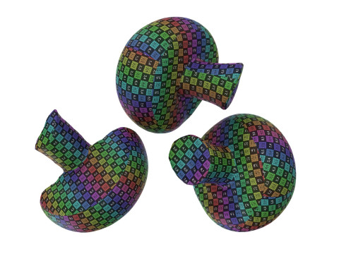 Brown cap mushrooms Modelo 3D