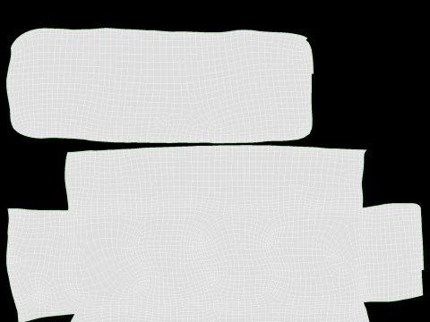 Chocolate bar with cut 01 3D Model