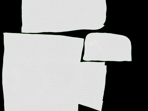 Chocolate bar with cut 01 3D Model