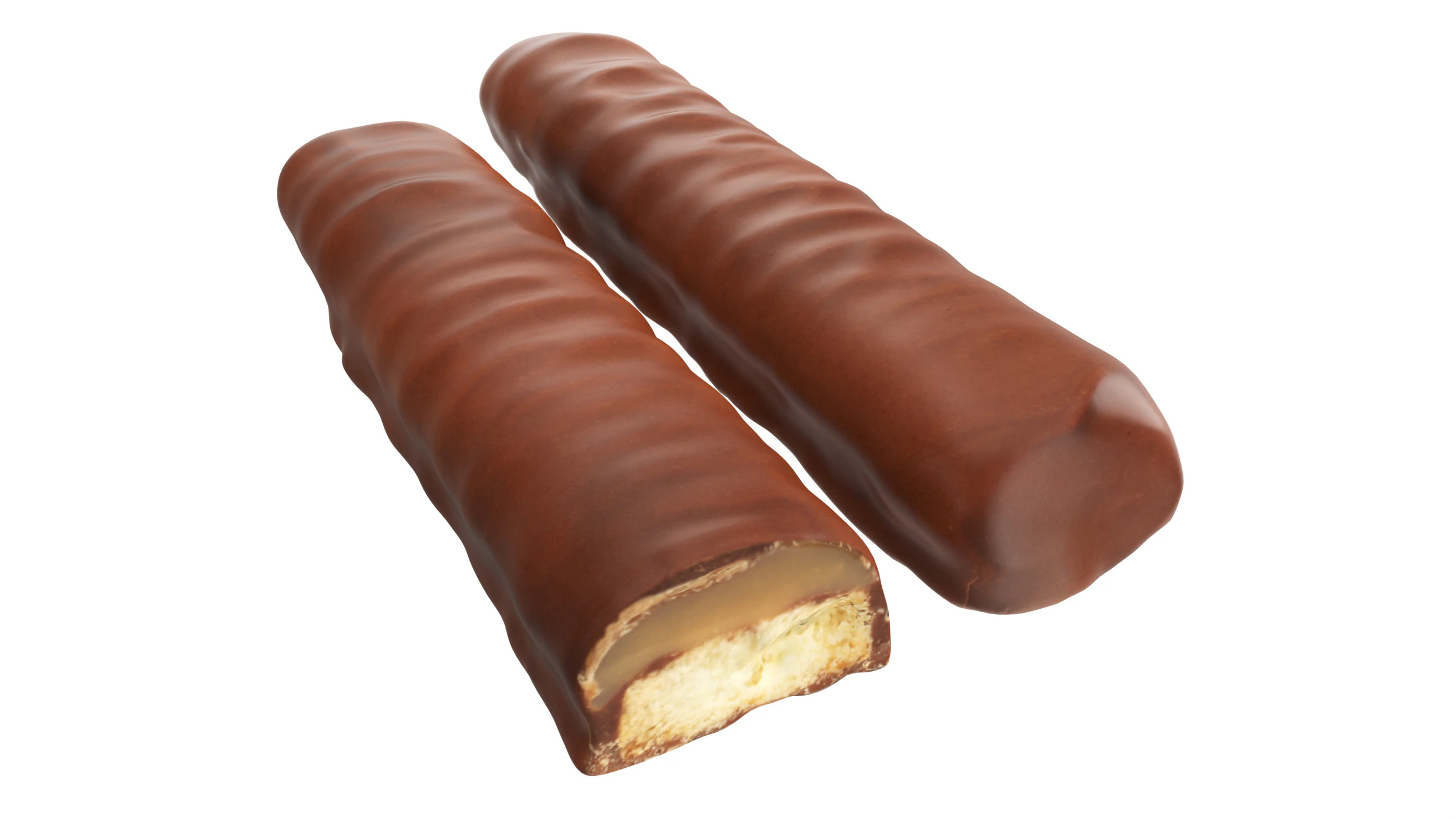 Chocolate bar with cut 03 3D Model .c4d .max .obj .3ds .fbx .stl .blend
