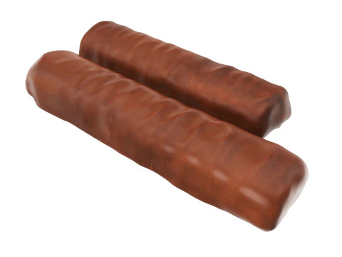 Chocolate bar with cut 03 3D Model