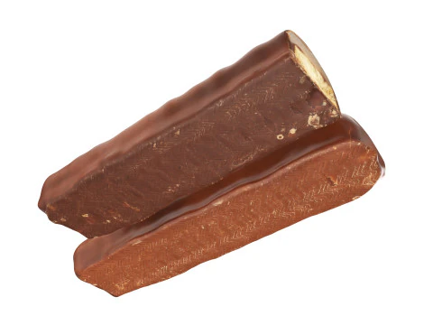 Chocolate bar with cut 03 3D Model
