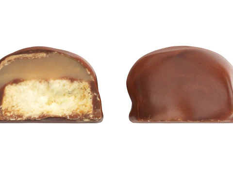 Chocolate bar with cut 03 3D Model