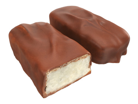 Chocolate bar with cut 04 Model 3D