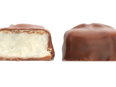 Chocolate bar with cut 04 3D Model