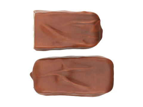 Chocolate bar with cut 04 3D Model
