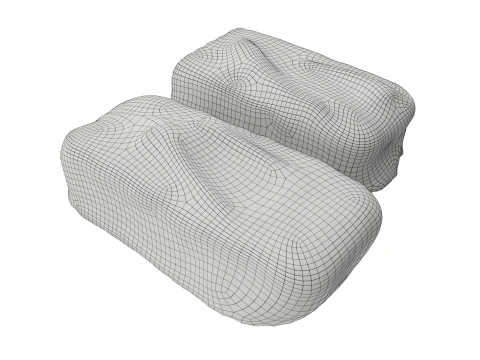 Chocolate bar with cut 04 3D Model