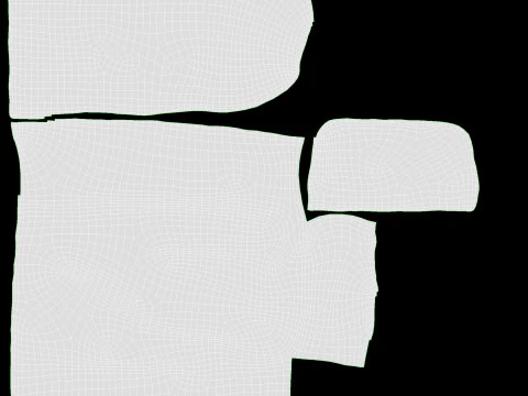 Chocolate bar with cut 04 3D Model